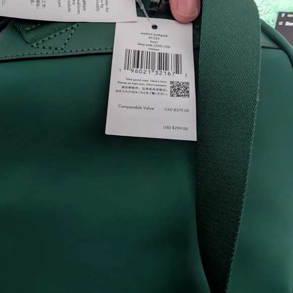 Kate Spade Green Backpack, Wallet, And Makeup Bag - Retails $467 - Picture 7 of 8